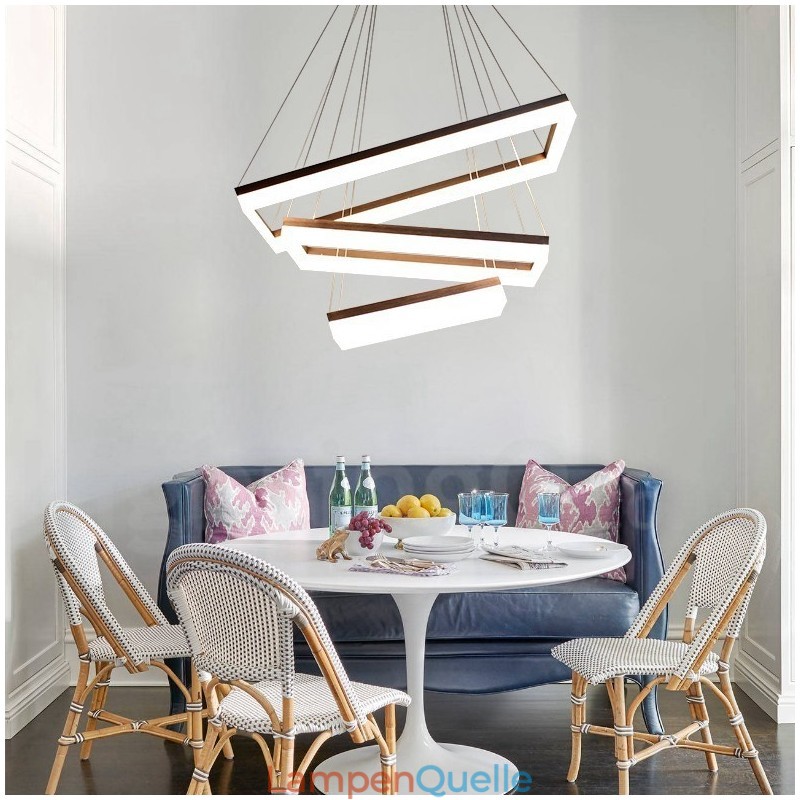 Wi-Fi Smart Dimmable 3 Tiers Moderne zeitgenössische Stil Home Pendelleuchte