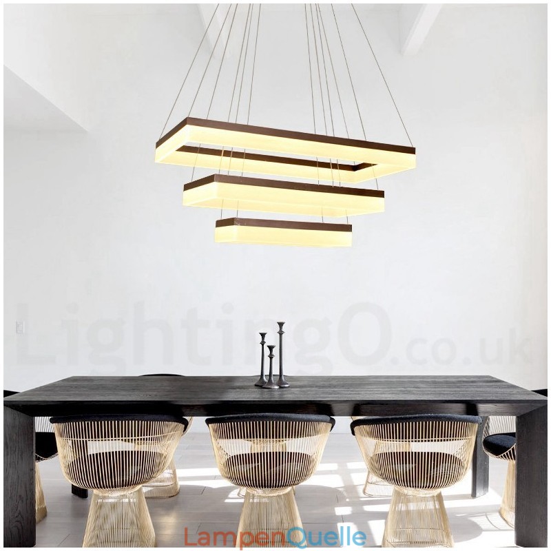 Wi-Fi Smart Dimmable 3 Tiers Moderne zeitgenössische Stil Home Pendelleuchte