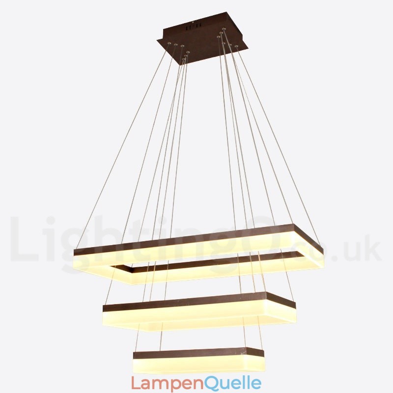 Wi-Fi Smart Dimmable 3 Tiers Moderne zeitgenössische Stil Home Pendelleuchte