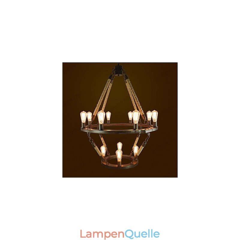 Amerikanische Industrielle Windge Hemp 12 Europäische Retro Lampe