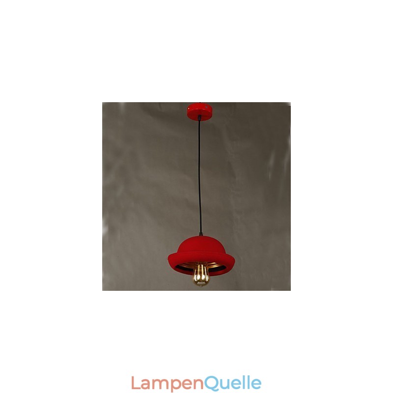 Hat Pendant Cafe Design Schwarzer Kronleuchter