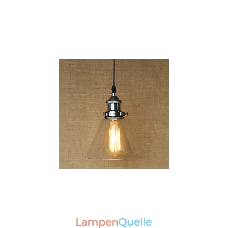 Traditionelle klassische Vintage Retro Country Globe Pendelleuchte