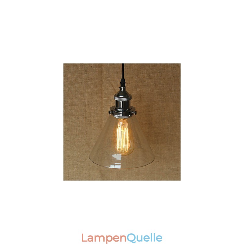 Traditionelle klassische Vintage Retro Country Globe Pendelleuchte