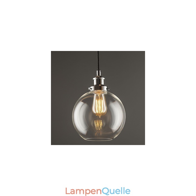 Traditionelle klassische Vintage Retro Country Globe Pendelleuchte
