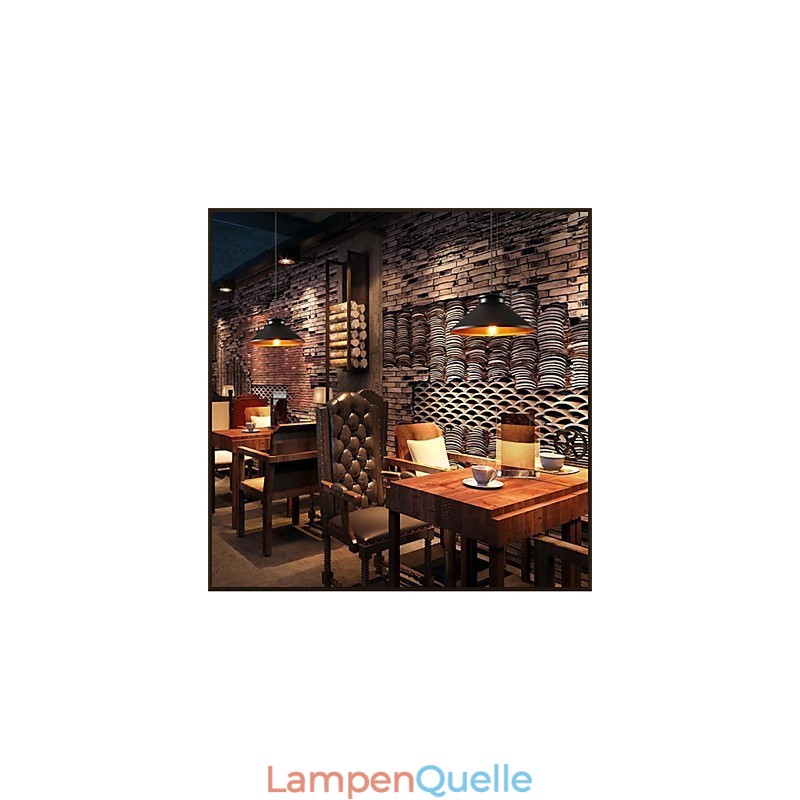 Traditionelle Pendelleuchte aus Metall im Mini-Stil im Vintage-Retro-Stil