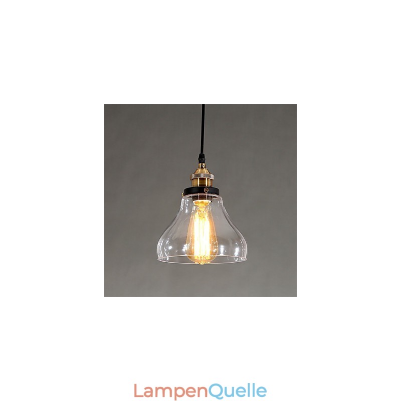 Traditionelle klassische Vintage Retro Country Globe Pendelleuchte