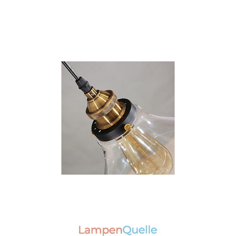 Traditionelle klassische Vintage Retro Country Globe Pendelleuchte