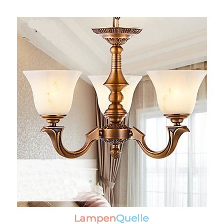 Kronleuchter im europäischen Stil Vollkupferlampe Marmorlampen Kronleuchter im europäischen Stil Vollkupferlampe Marmorlampen