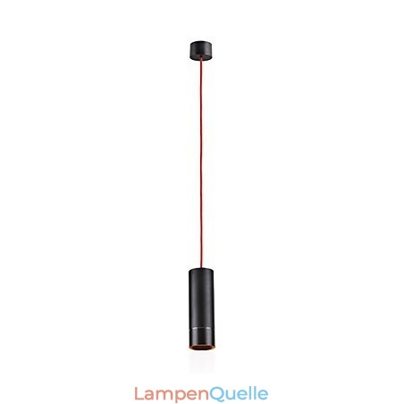 1-flammige Mini-Pendelleuchte, schwarz eloxiert mit Aluminium 1-flammige Mini-Pendelleuchte, schwarz eloxiert mit Aluminium