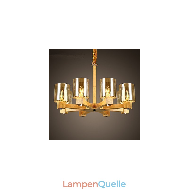 Pendelleuchten Country Holz Bambus