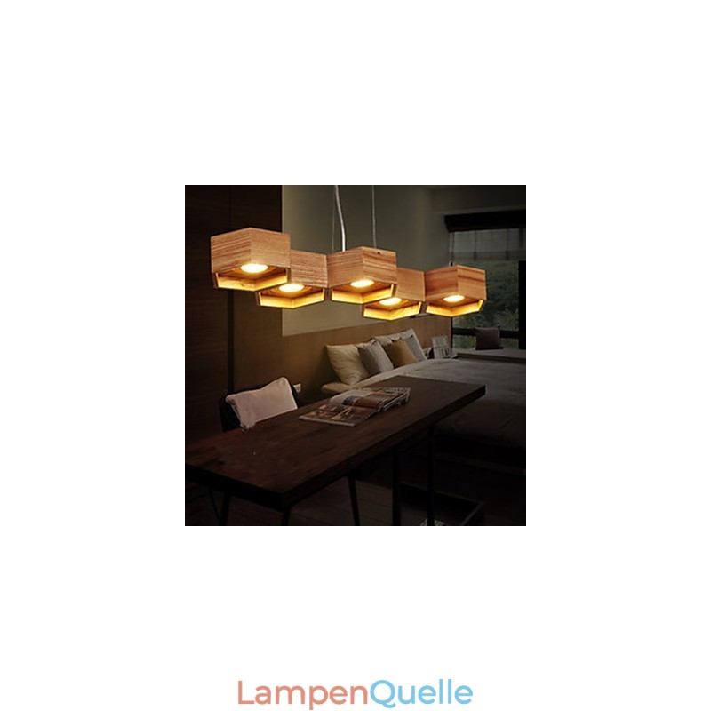 Pendelleuchten Country Holz Bambus
