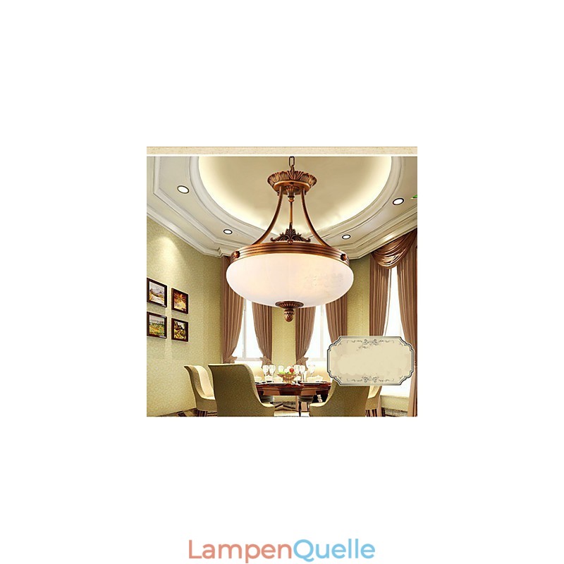 Europäische Marmorlampe Kupfer Kronleuchter Lichter