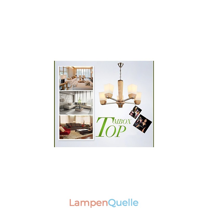 Pendelleuchten Country Holz Bambus