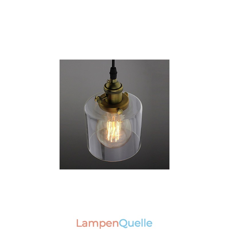 Glas Messing Retro Vintage Industrielle ART Cafe Garage Pendelleuchte