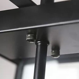 Kronleuchter aus galvanisiertem Metall im rustikalen Lodge-Mini-Stil