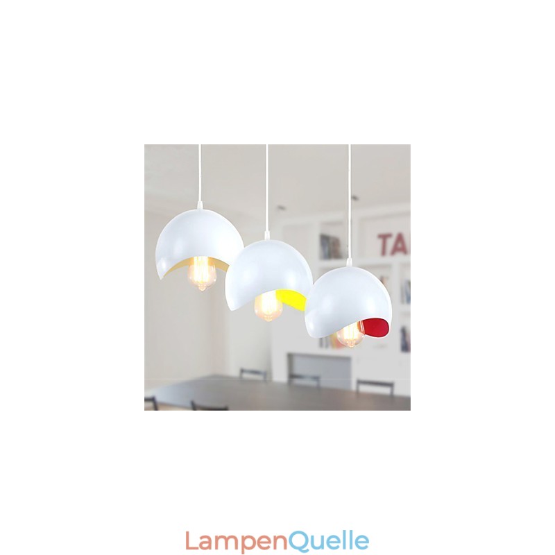 Moderne Pendelleuchte im zeitgenössischen Mini-Stil mit Gemälde