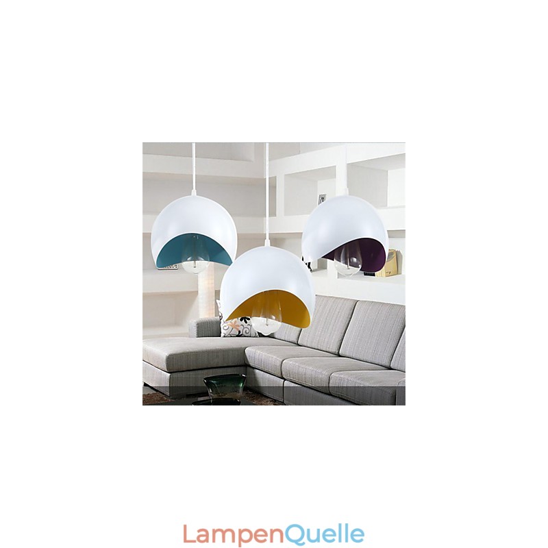 Moderne Pendelleuchte im zeitgenössischen Mini-Stil mit Gemälde