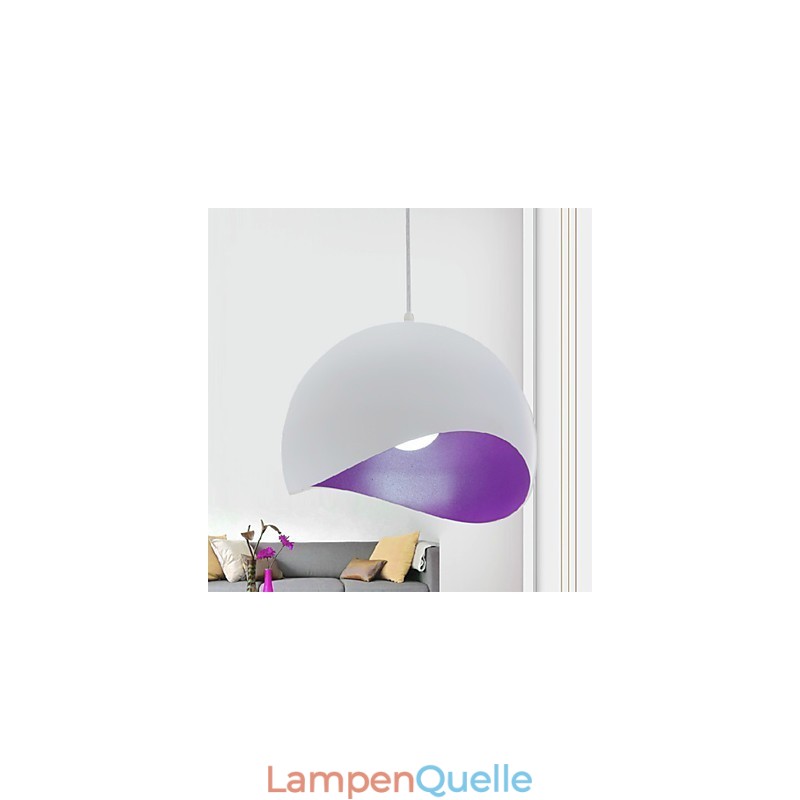 Moderne Pendelleuchte im zeitgenössischen Mini-Stil mit Gemälde
