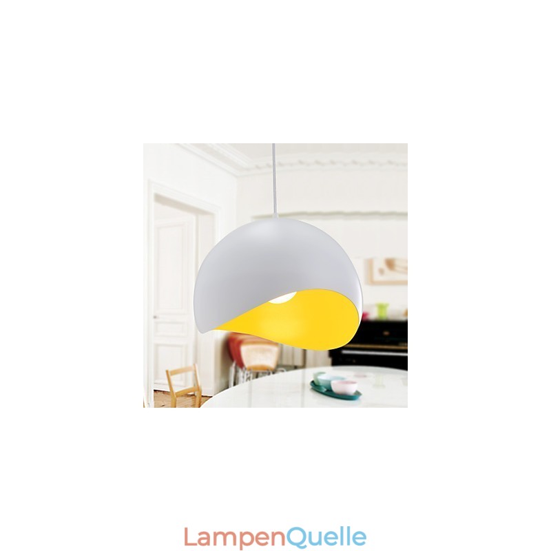 Moderne Pendelleuchte im zeitgenössischen Mini-Stil mit Gemälde