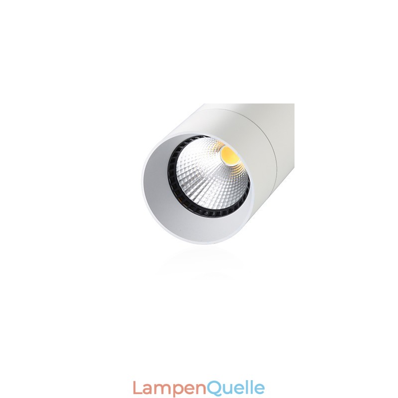 GE 05032 8W 136mm 1-flammige Mini-Pendelleuchte, gepudert weiß mit Aluminium