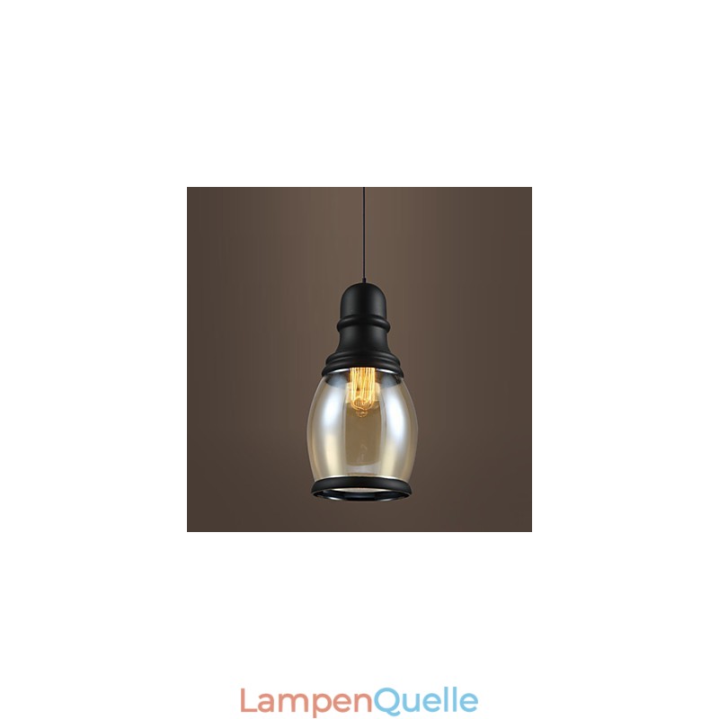 Retro Beleuchtung Loft Lichter Glas Pendelleuchte