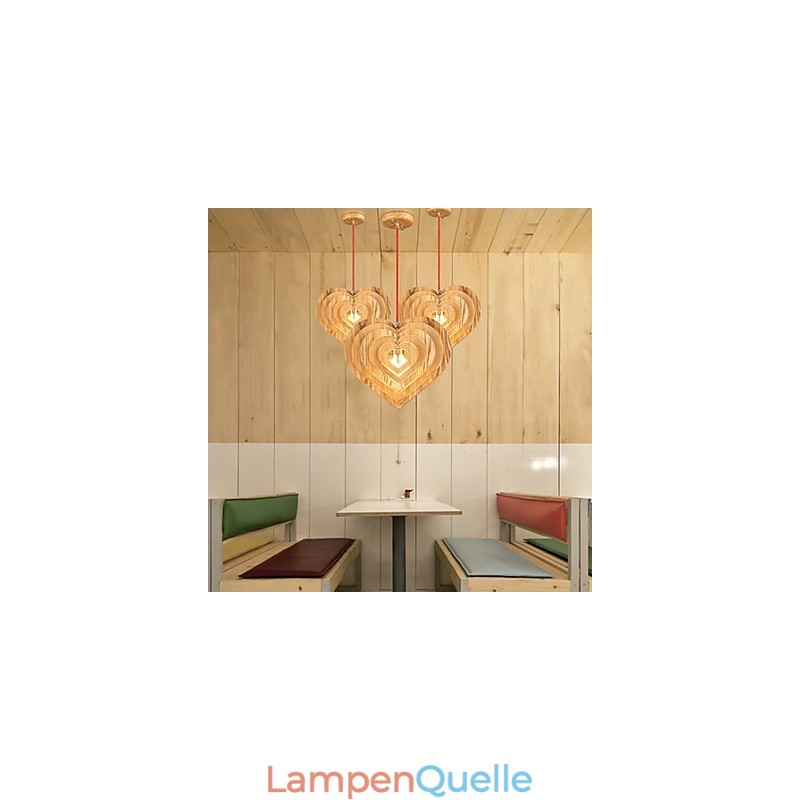 Kronleuchter Mini Stil Laterne Holz Bambus