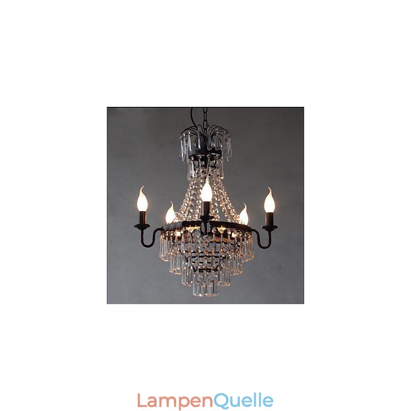 Amerikanische Country Retro Kerze Kristall Lampe