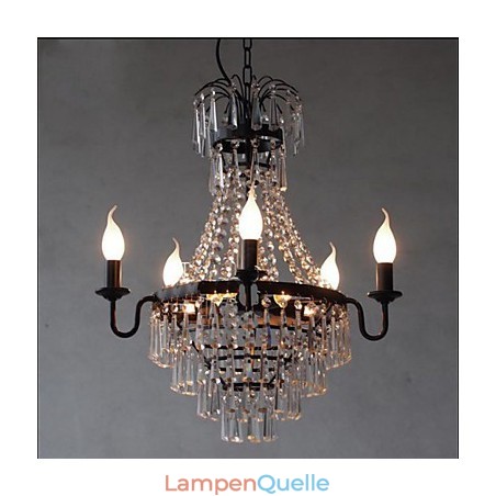 Amerikanische Country Retro Kerze Kristall Lampe Amerikanische Country Retro Kerze Kristall Lampe