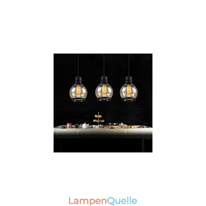 Retro Beleuchtung Loft Lichter Glas Pendelleuchte
