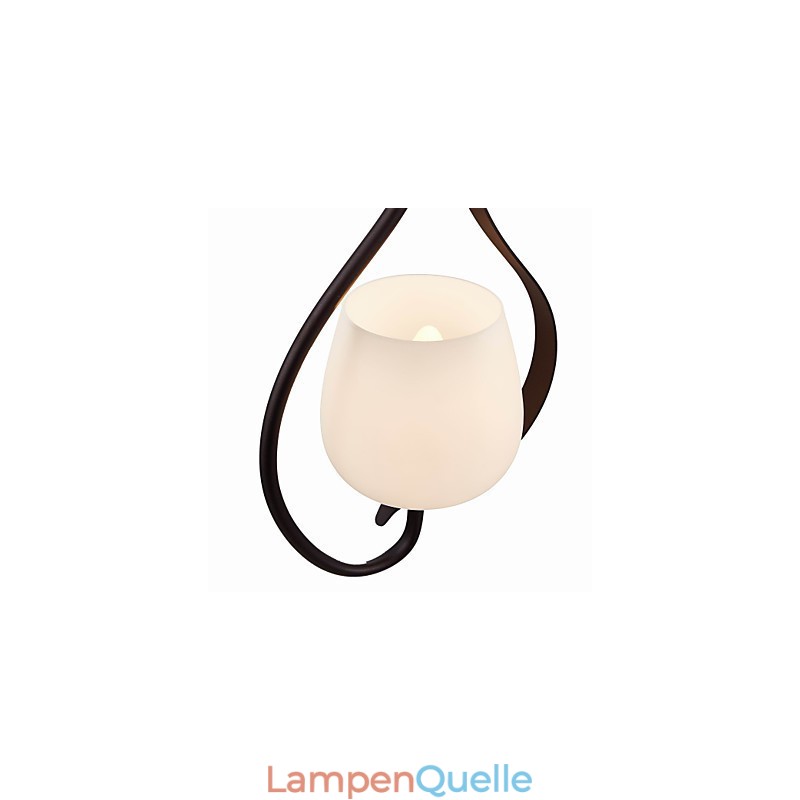 Eisenmalerei Pendelleuchte mit Glasschirm Klassische Beleuchtung Lampe 1 Kopf