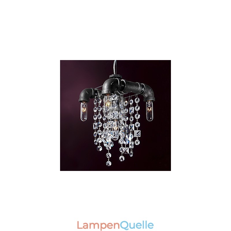 Charakteristische Pendelleuchte mit 5 Lichtern im nordamerikanischen Stil im Rohrdesign