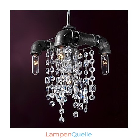 Charakteristische Pendelleuchte mit 5 Lichtern im nordamerikanischen Stil im Rohrdesign