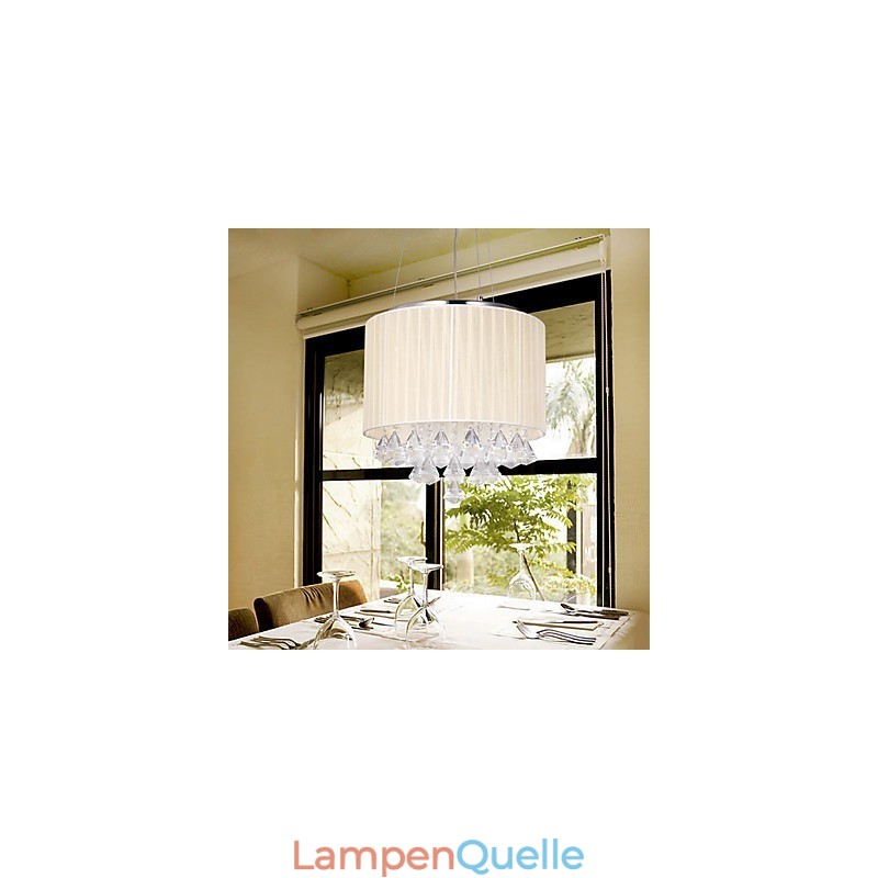 Elegante Kristall-Pendelleuchte mit 4 Lichtern