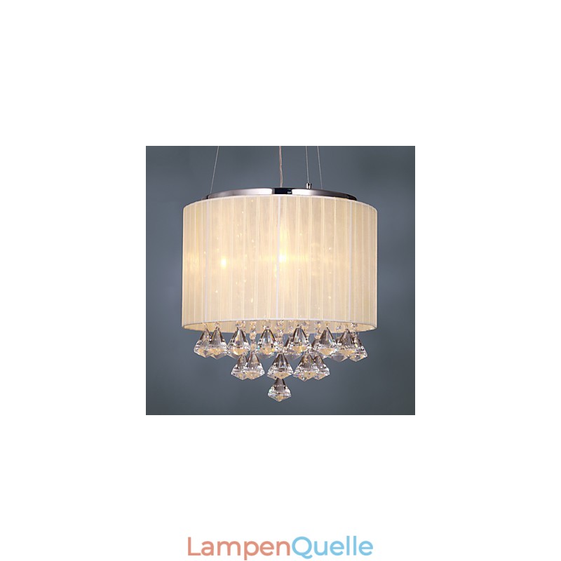 Elegante Kristall-Pendelleuchte mit 4 Lichtern