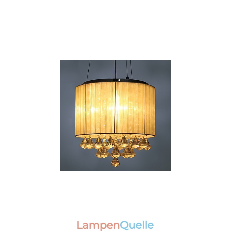 Elegante Kristall-Pendelleuchte mit 4 Lichtern