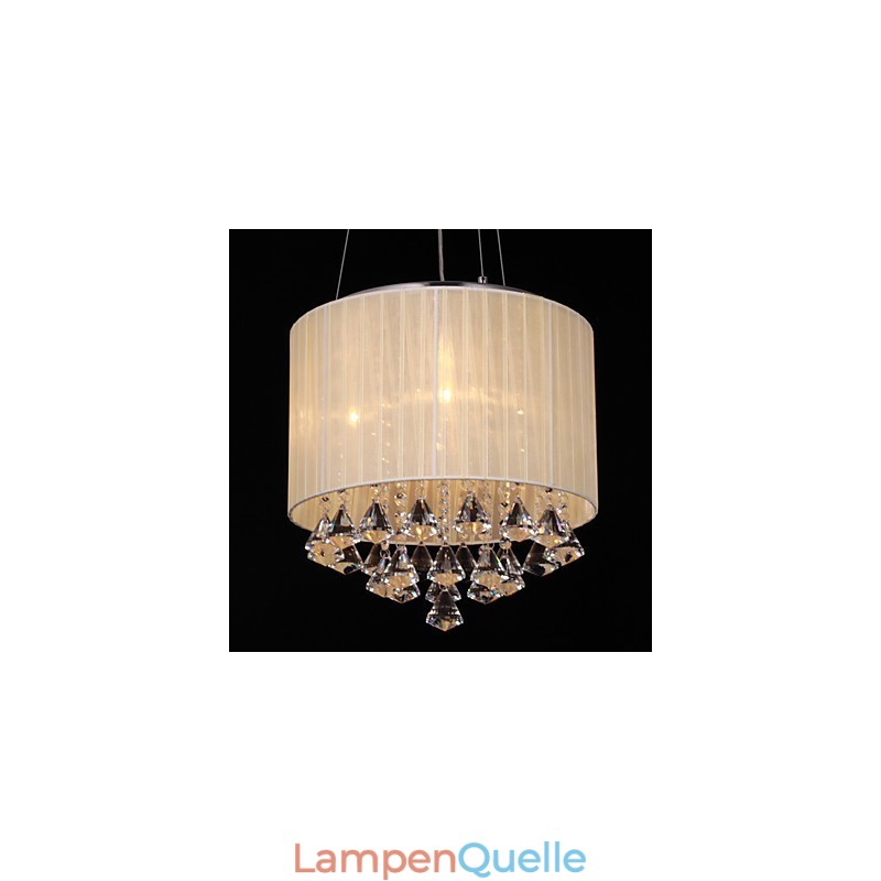 Elegante Kristall-Pendelleuchte mit 4 Lichtern