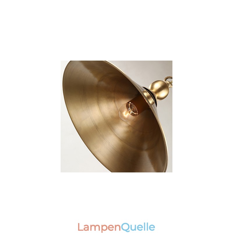Pendelleuchte aus reinem Messing im Mini-Stil, traditionell, klassisch, Metall