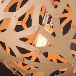 Kronleuchter Mini Stil Laterne Holz Bambus