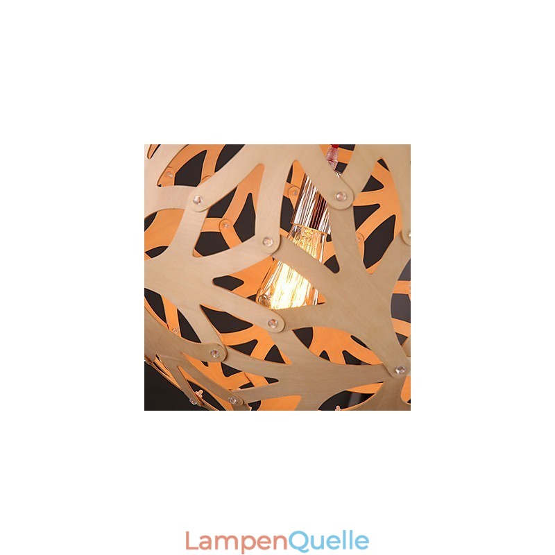 Kronleuchter Mini Stil Laterne Holz Bambus