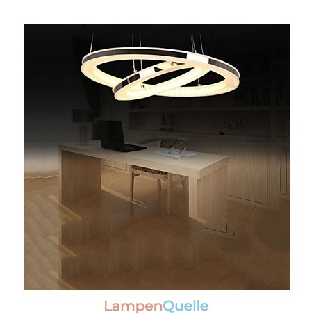 Acryl Pendelleuchte Runde Kronleuchter Beleuchtung mit 2 Ringen Lampen Leuchten Acryl Pendelleuchte Runde Kronleuchter Beleuchtung mit 2 Ringen Lampen Leuchten