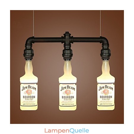 Mall Glasflasche Flaschen-Hängelampe