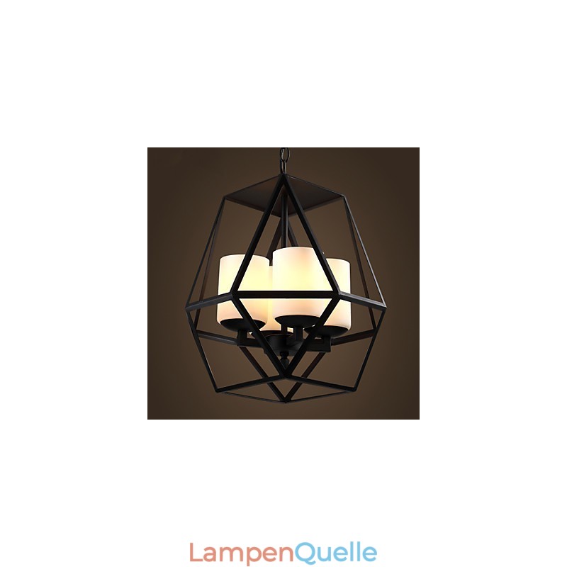 Top level Americange Vintage schwarz Eisen Lampe Moderne Kronleuchter Kronleuchter 4 lichter