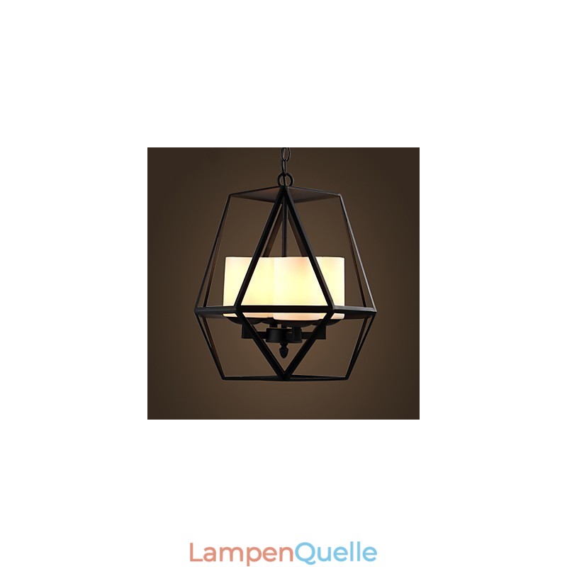 Top level Americange Vintage schwarz Eisen Lampe Moderne Kronleuchter Kronleuchter 4 lichter