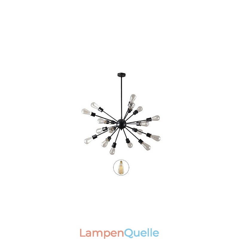 Moderne Pendelleuchte mit 20 Lichtern und radialer Funktion