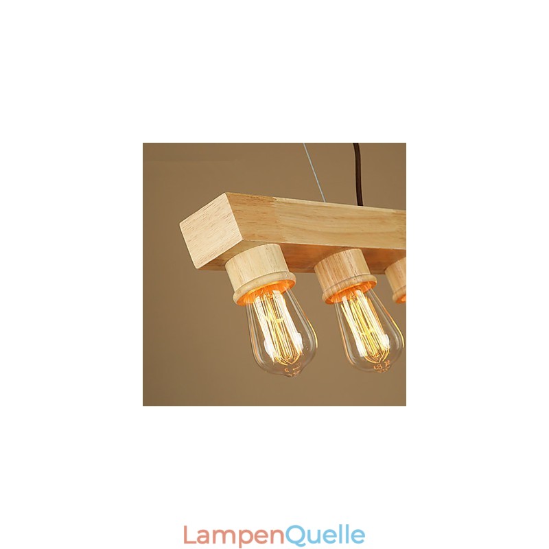 Pendelleuchten Country Holz Bambus