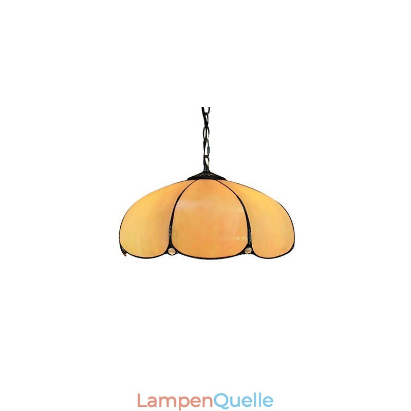 2-flammige Pendelleuchte in Orange