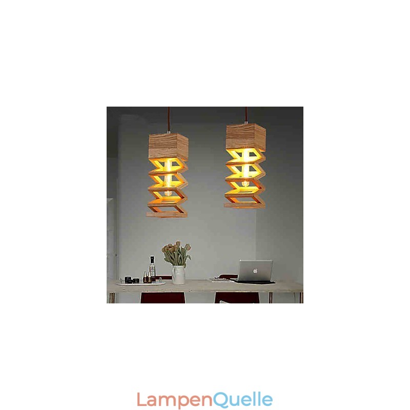 Pendelleuchten Country Holz Bambus