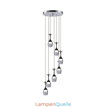 Moderne Pendelleuchte 7 Lichter Integrierte Glühbirnen enthalten Treppenlicht Moderne Pendelleuchte 7 Lichter Integrierte Glühbirnen enthalten Treppenlicht