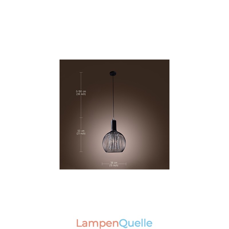 Moderne zeitgenössische Laterne Kristall Mini Stil galvanisierte Pendelleuchte