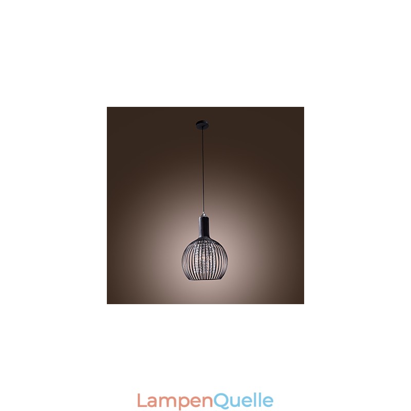 Moderne zeitgenössische Laterne Kristall Mini Stil galvanisierte Pendelleuchte